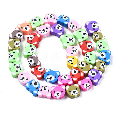 Handmade Polymer Clay Bead Strands CLAY-S096-004-01L-1