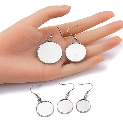 10Pcs 5 Size 304 Stainless Steel Earring Hooks STAS-YW0001-73-1