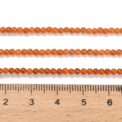 Natural Red Aventurine Beads Strands G-Z116-A24-2mm-1