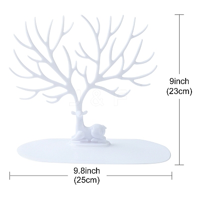 Deer Tree Acrylic Earring Display Tray Ornament EDIS-N010-04-1