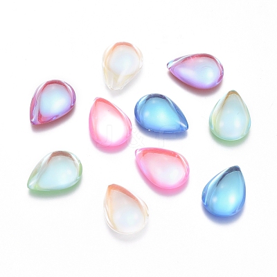 Transparent K9 Glass Cabochons GGLA-L029-05D-M02-1