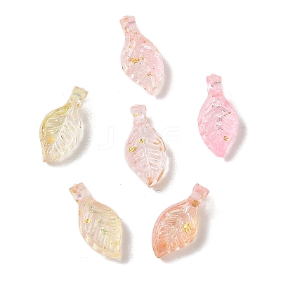 Transparent Acrylic and Gold Foil Pendants AC-CBAF9C1-04A-06-1