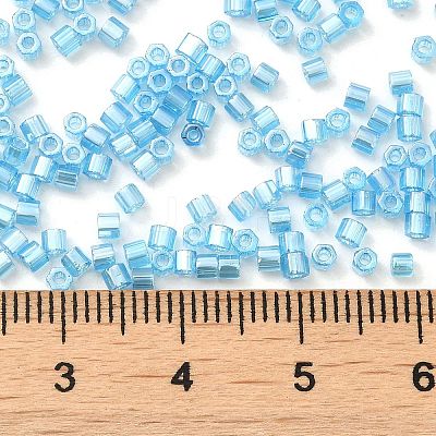 Transparent Colours Luster Glass Seed Beads SEED-S042-20B-05-1