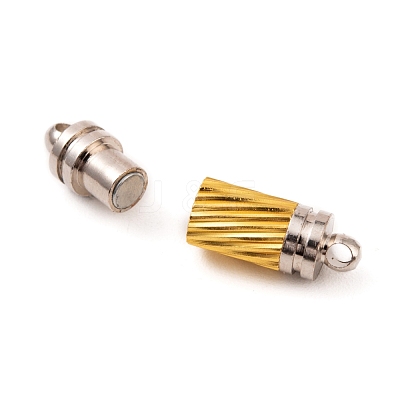 Brass Magnetic Clasps with Loops X-MC040-1-1