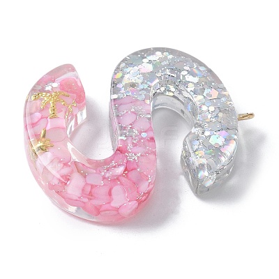 Resin Pendants RESI-B029-01P-S-1