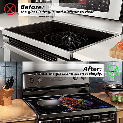 1Pc Cloth Induction Cooktop Protector Mats AJEW-GA0006-58A-1