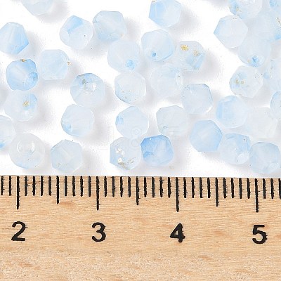 Frosted Glass Beads FGLA-D300-01K-1