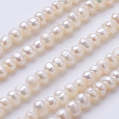 Natural Cultured Freshwater Pearl Beads Strands PEAR-F004-02-01-1