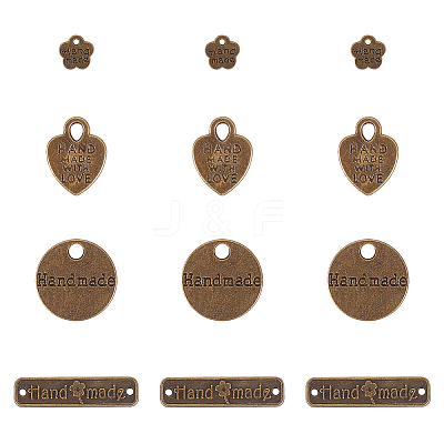Tibetan Style Alloy Pendants/Links PALLOY-PH0005-89-1