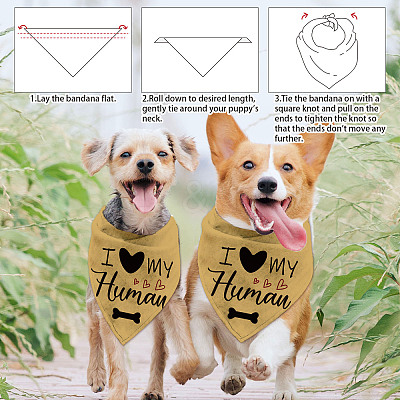 Cotton Dog's Kerchief AJEW-WH0503-084-1