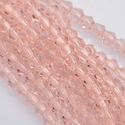 Bicone Glass Beads Strands X-EGLA-P016-4mm-10-1