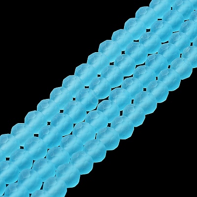 Transparent Glass Beads Strands EGLA-A034-T4mm-MD08-1