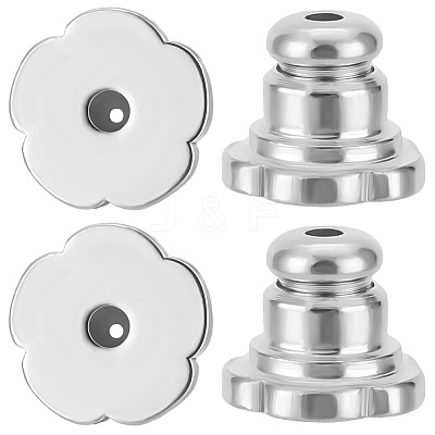 12Pcs Brass Ear Nuts KK-BBC0016-30P-1