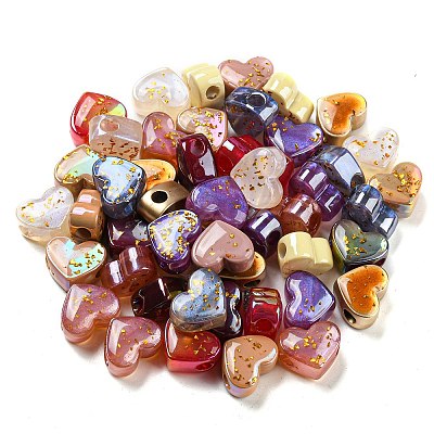Opaque Acrylic European Beads OACR-E028-05-1