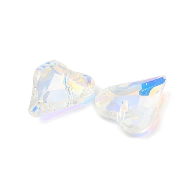 Electroplated Glass Pendants EGLA-M029-05-1