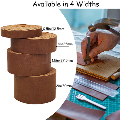 2M Flat AB Grade Cowhide Leather Cord AJEW-WH0479-73F-01-1