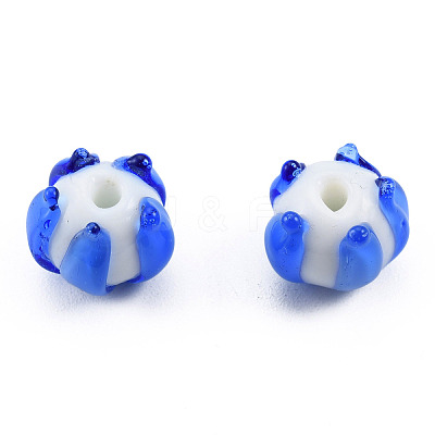 Handmade Lampwork Beads Strands LAMP-N021-44B-1