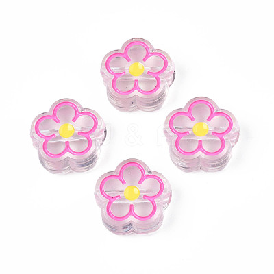 Transparent Acrylic Beads ACRC-S039-03E-1