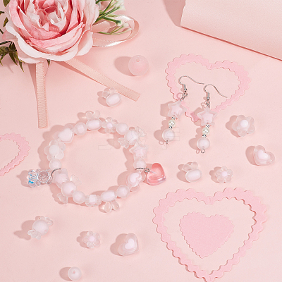 189Pcs 10 Style Transparent Acrylic Beads TACR-PH0001-34-1
