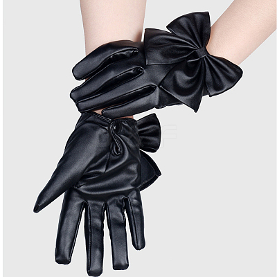 1 Pair PU Leather Gloves DIY-CL0001-92-1