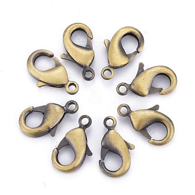 Brass Lobster Claw Clasps KK-902-AB-1