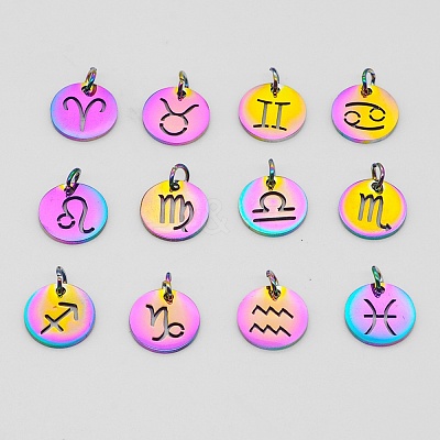 Ion Plating(IP) 201 Stainless Steel Charms STAS-Q237-M003-1-1