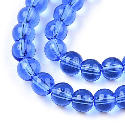 Transparent Glass Beads Strands GLAA-T032-T6mm-04-A-1