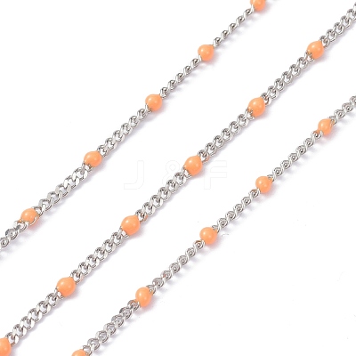 304 Stainless Steel Enamel Curb Chains CHS-P013-01P-01-1