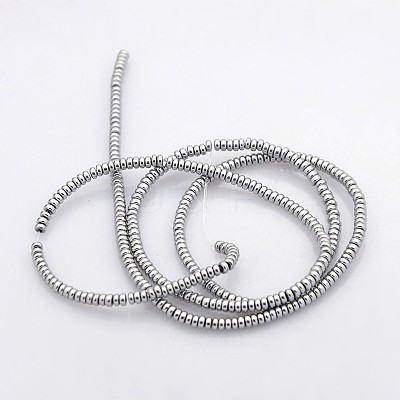 Electroplate Non-magnetic Synthetic Hematite Beads Strands X-G-J216D-08-1