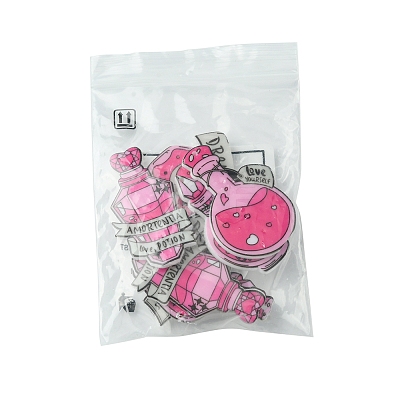 8Pcs 4 Styles Acrylic Pendants MACR-FS0001-76-1
