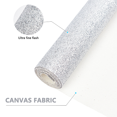 Sparkle PU Leather Fabric AJEW-GF0001-53E-1