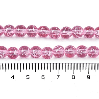 Drawbench Transparent Glass Beads Strands GLAD-Q012-8mm-02-1