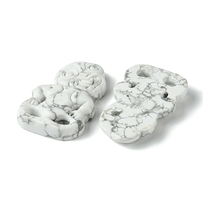 Natural Howlite Big Pendants G-G113-01C-1
