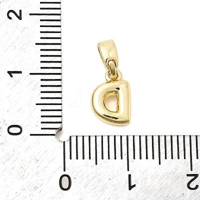 Brass Letter Charms KK-G554-22G-D-1