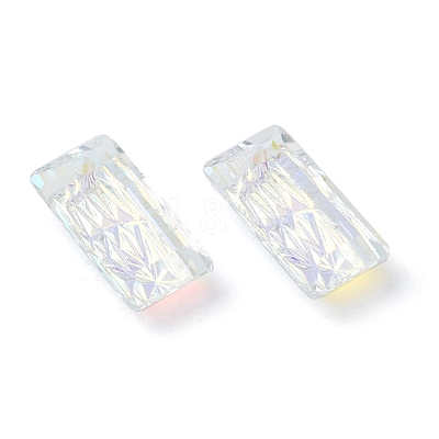 Embossed Glass Rhinestone Pendants GLAA-J101-07A-001AB-1