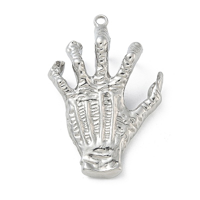 304 Stainless Steel Pendant Rhinestone Settings STAS-R008-11P-1
