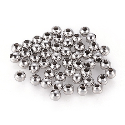 Tarnish Resistant 304 Stainless Steel Beads STAS-G230-P04-1