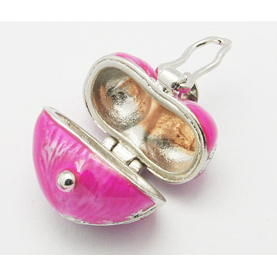Brass Prayer Box Pendants KK-Q198-3-1