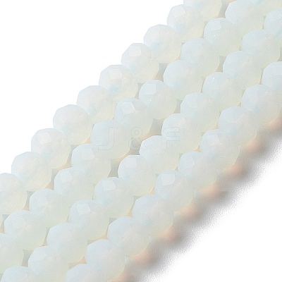 Imitation Jade Solid Color Glass Beads Strands EGLA-A034-J10mm-MD06-1