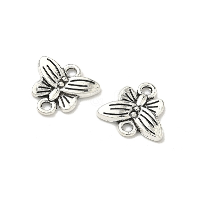 Butterfly Tibetan Style Alloy Links connectors X-TIBE-5369-AS-LF-1