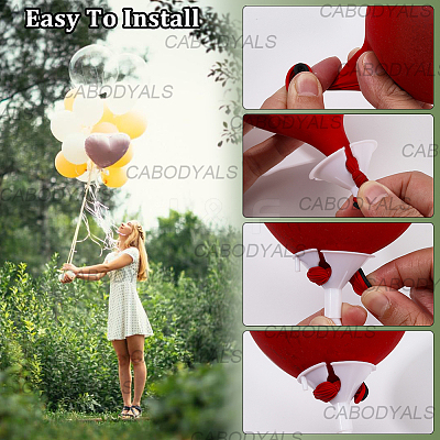 PP Plastic Balloon Bar & Cap Set DIY-WH20007-247-1