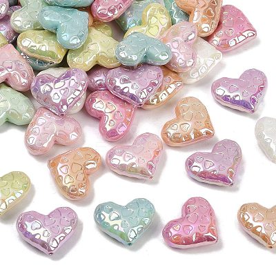 UV Plating Opaque Acrylic Beads MACR-L007-03C-1