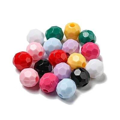 Opaque Acrylic Beads PACR-C006-21-1
