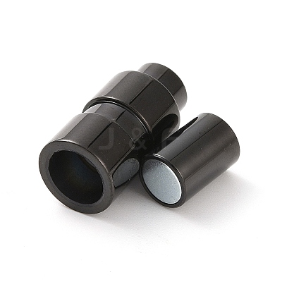Ion Plating(IP) 304 Stainless Steel Magnetic Clasps with Glue-in Ends STAS-H048-2B-1