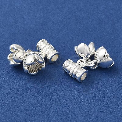 Rack Plating Brass Tube Bails KK-B088-06S-1