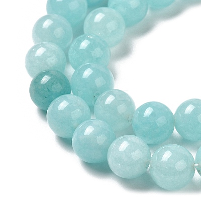Natural Dyed White Jade Beads Strands G-M402-C03-11-1