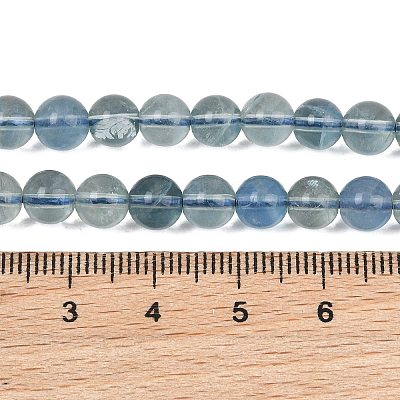 Natural Blue Fluorite Beads Strands GG-CBAF158-6mm-1