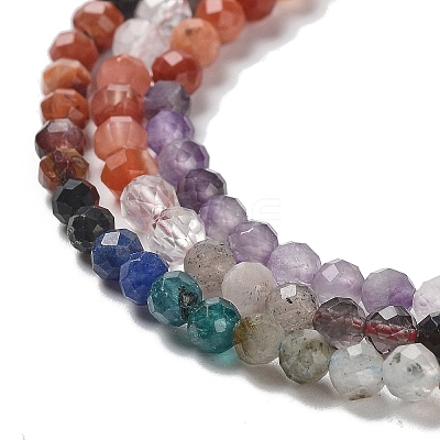 Natural & Synthetic Mixed Gemstone Beads Strands G-D080-A01-01-1