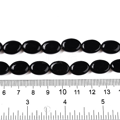 Natural Black Stone Beads Strands G-M206-47-1