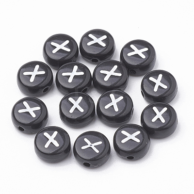 Opaque Acrylic Beads SACR-N002-02X-1